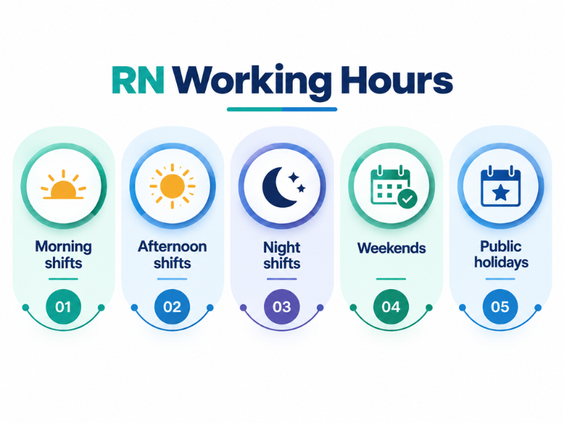 Registered Nurse working hours in Australia