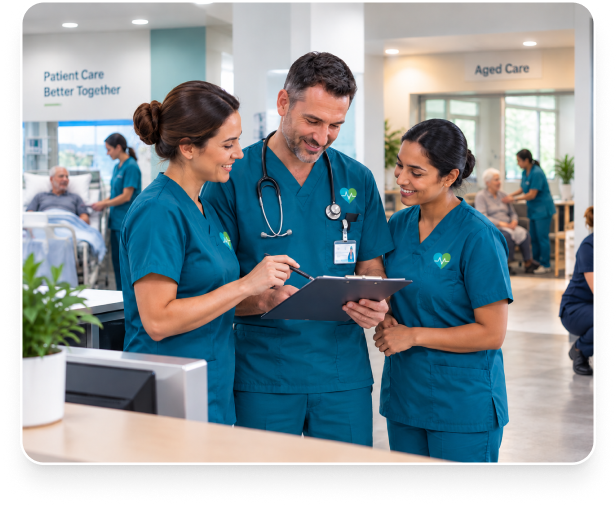 Heartline Nursing healthcare staff